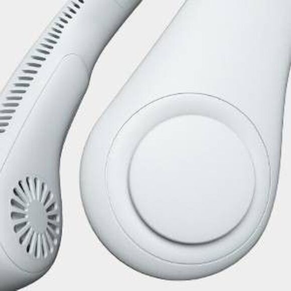 JISULIFE Portable Neck Fan, Hands Free Bladeless Fan, 4000 mAh Gray - Open Box - Picture 3 of 5